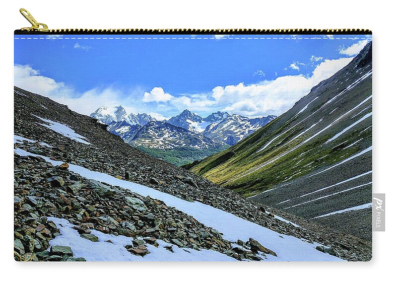 Landscapes Zip Pouch featuring the photograph End of the Earth by Leslie Struxness