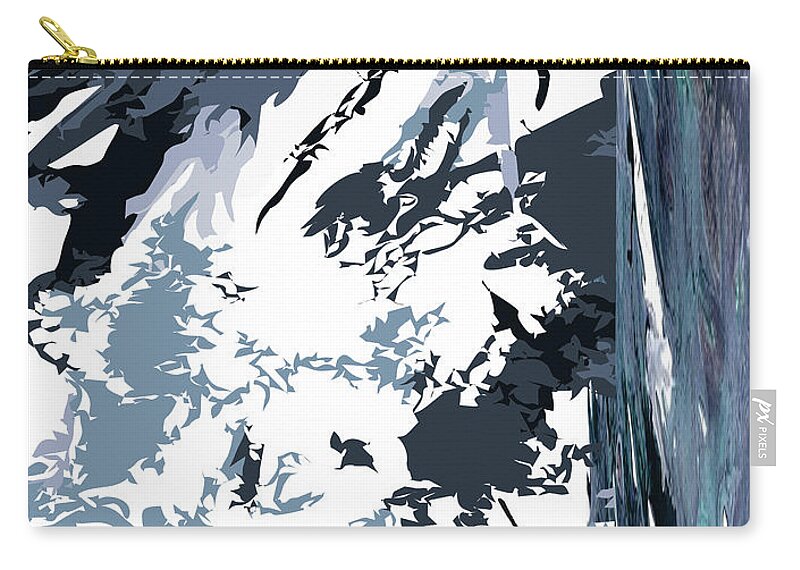  Zip Pouch featuring the digital art Enter by Jimmy Williams
