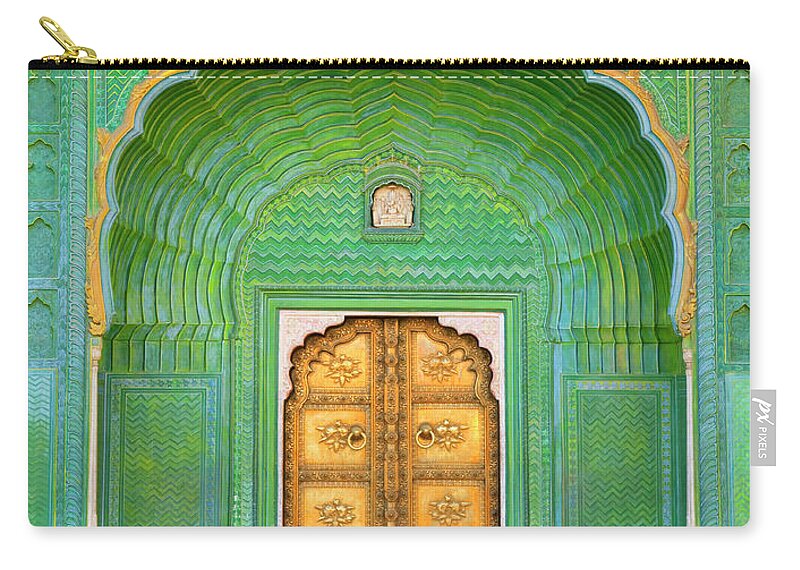 Tranquility Carry-all Pouch featuring the photograph Entrance To Palace by Grant Faint