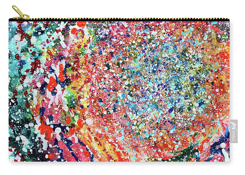  Zip Pouch featuring the painting Espirit by Polly Castor