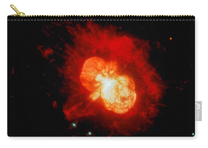 Black Color Zip Pouch featuring the photograph Eta Carinae Star On Brink Of Destruction by Gso Images