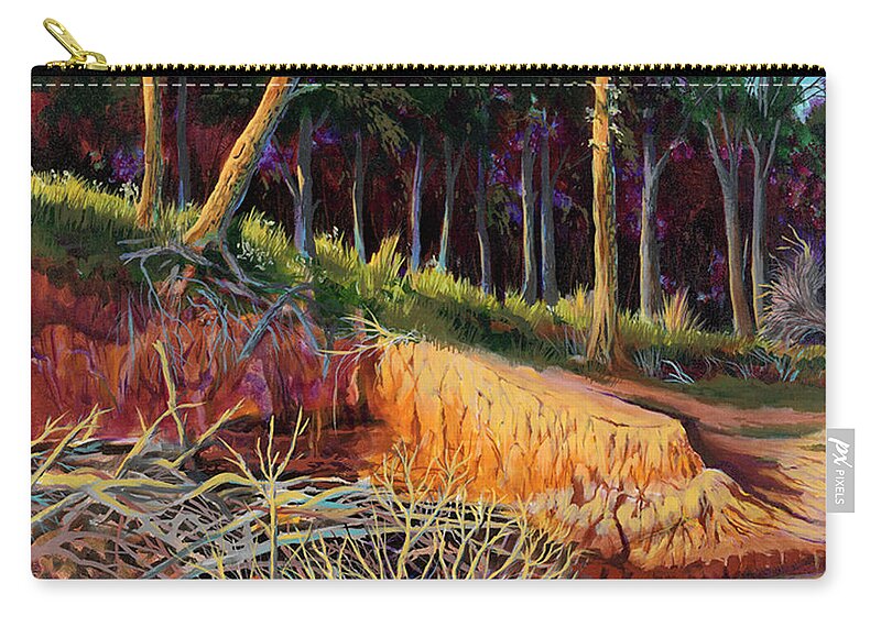 Eufala Zip Pouch featuring the painting Eufala by Cynthia Westbrook