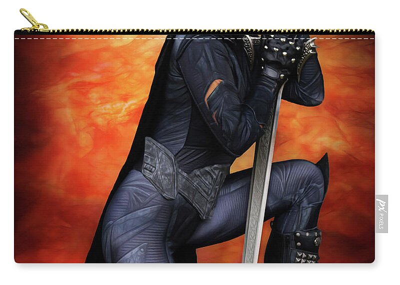 Master Zip Pouch featuring the photograph Evil Lynn by Jon Volden