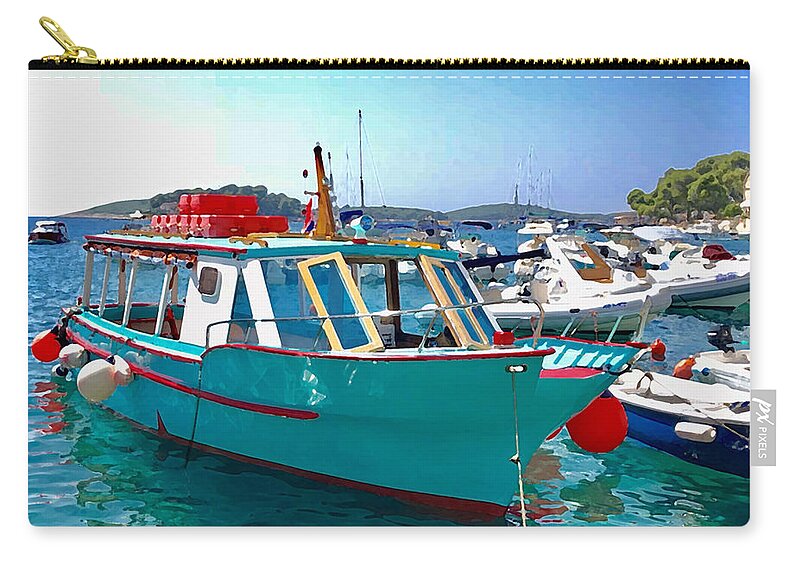 Sea Zip Pouch featuring the photograph Excursion by Tom Johnson