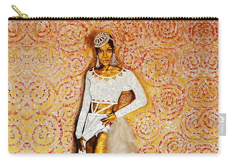 Model Zip Pouch featuring the painting Exquisite by Lee McCormick