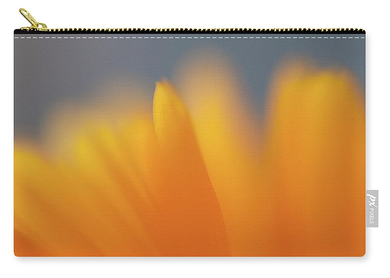 Tranquility Zip Pouch featuring the photograph Extreme Close Up Of The Petals Of A by Ralf Hiemisch