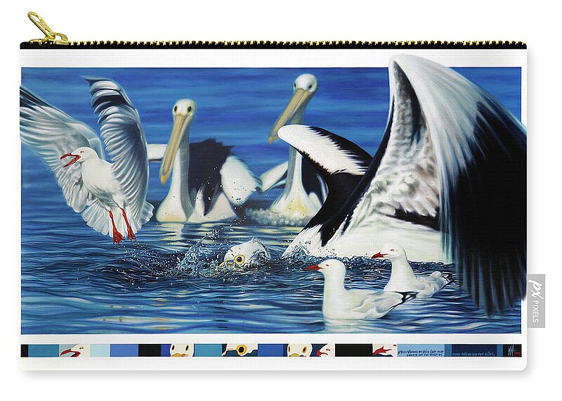 Oil Painting Wildlife Portraiture In Oils Wildlife Sanctuary Birdbath Ian Anderson Fine Art Fashions Bird In Flight Bird Sanctuary Pelican And Seagulls Painting Pelicans Seascape Oil Painting Apparel Duvet Covers Home Decor Iphone Cases T-shirts Hooded Sweatshirt Greeting Cards Tote Bags Tank Tops Phone Cases Throw Pillows Posters Acrylic Prints Shower Curtain Poetry Proverbs Allegories Photo Realism Bird Flight Reproduction Prints Drawing Interior Decoration Mixed Media Fashion Illustration Zip Pouch featuring the painting Eyes by Ian Anderson
