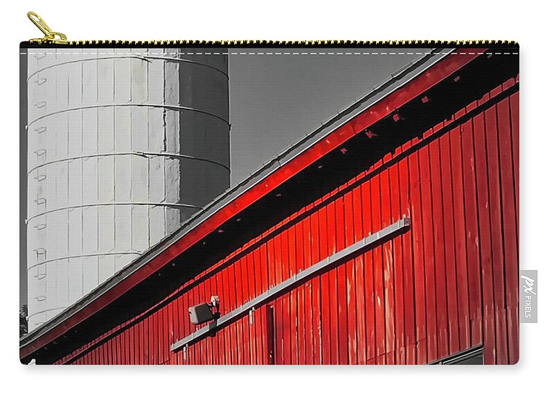 Barn Carry-all Pouch featuring the photograph Fading Barn by Jack Wilson