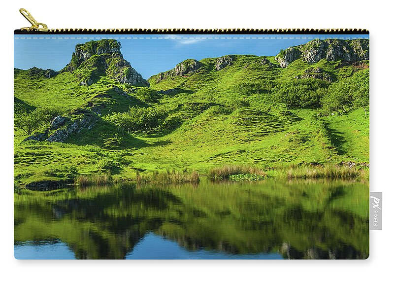Fairy Glen Zip Pouch featuring the photograph Fairy Glen, Isle of Skye by David Ross