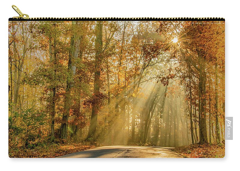 Fall Zip Pouch featuring the photograph Fall, Glorious Fall by Marcy Wielfaert