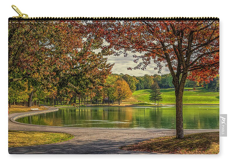  Zip Pouch featuring the photograph Fall in Montreal by G Lamar Yancy