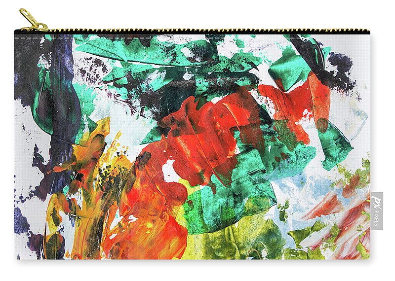 Mood Zip Pouch featuring the painting Fall into Spring by Cheryl McClure