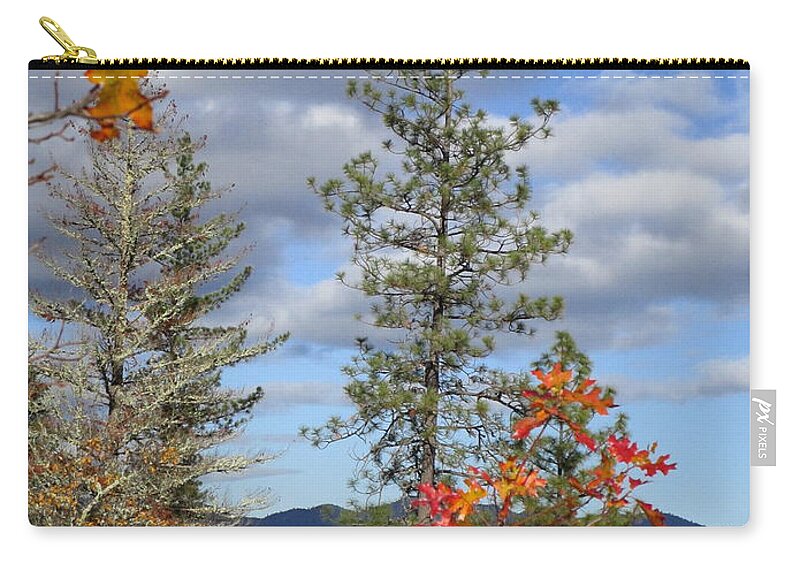 Fall Zip Pouch featuring the photograph Fall UP by Marie Neder