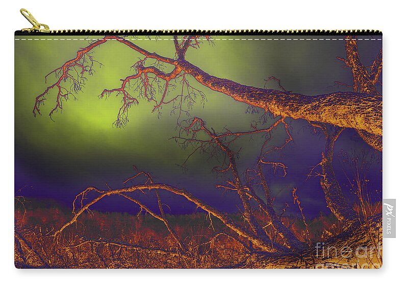 Tree Carry-all Pouch featuring the photograph Fallen Tree by Mike Eingle