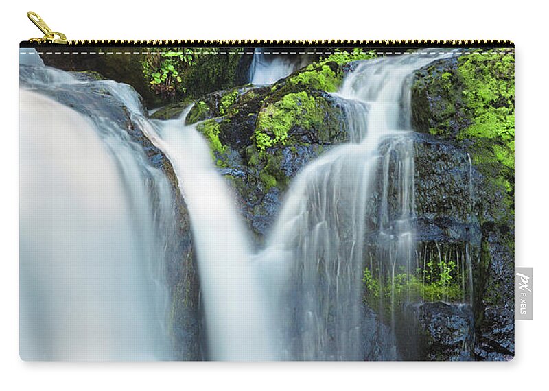 Washington Zip Pouch featuring the photograph Falls Creek Falls by Nicole Young