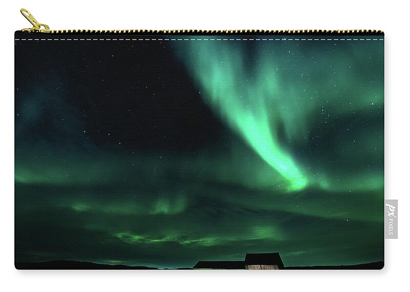 Iceland Zip Pouch featuring the photograph Farmyard Light by Framing Places