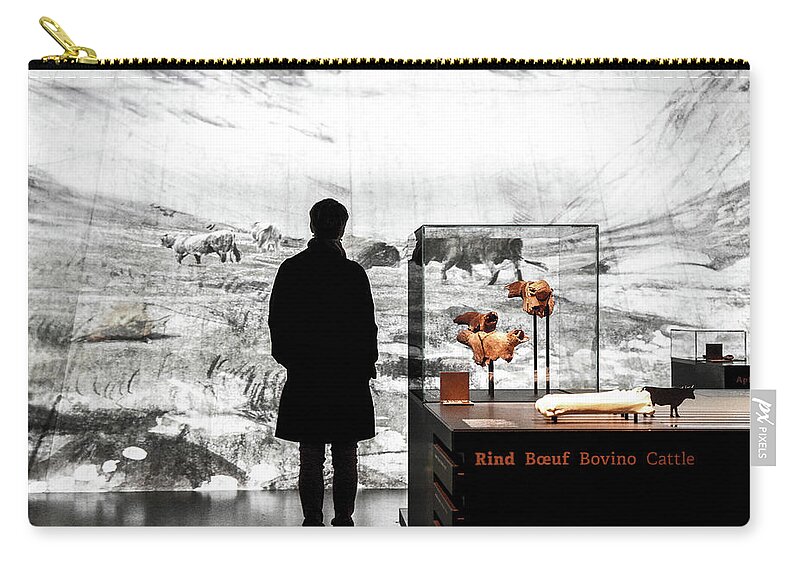 Zurich Zip Pouch featuring the photograph Fascinated by Christopher Brown