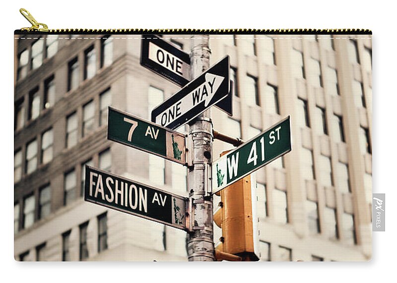 Fashion Carry-all Pouch featuring the photograph Fashion Ave by Susan Bryant