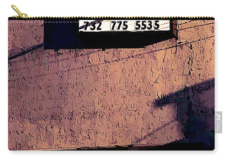 New Jersey Zip Pouch featuring the photograph Fast Land former Nightclub Asbury Park NJ Demolished in 2013 by Chuck Kuhn
