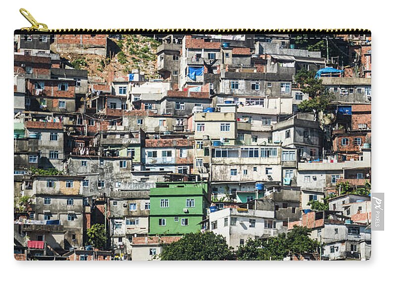Latin America Zip Pouch featuring the photograph Favela, Rio De Janeiro by Stuart Dee