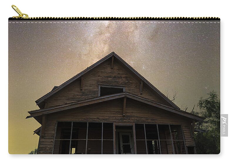 Great Rift Zip Pouch featuring the photograph Fell on black days by Aaron J Groen