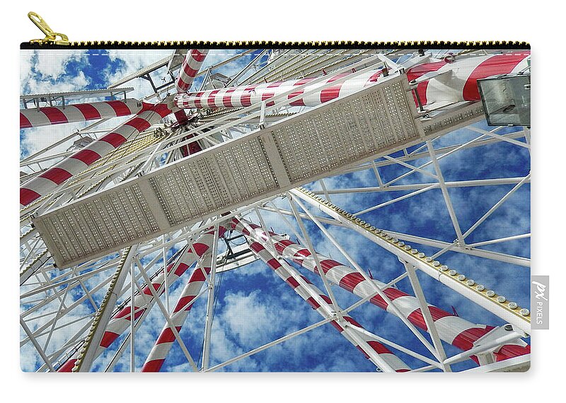 Ferris Wheel Zip Pouch featuring the photograph Ferris Wheel by Michael Frank