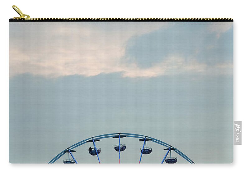 People Zip Pouch featuring the photograph Ferris Wheel by Thomas Winz