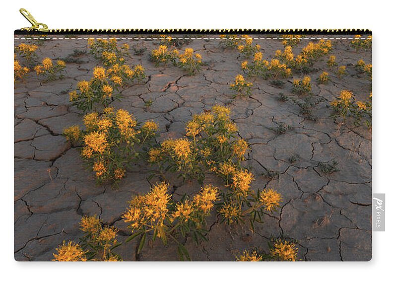 Factory Butte Zip Pouch featuring the photograph Fields of Gold by Dustin LeFevre