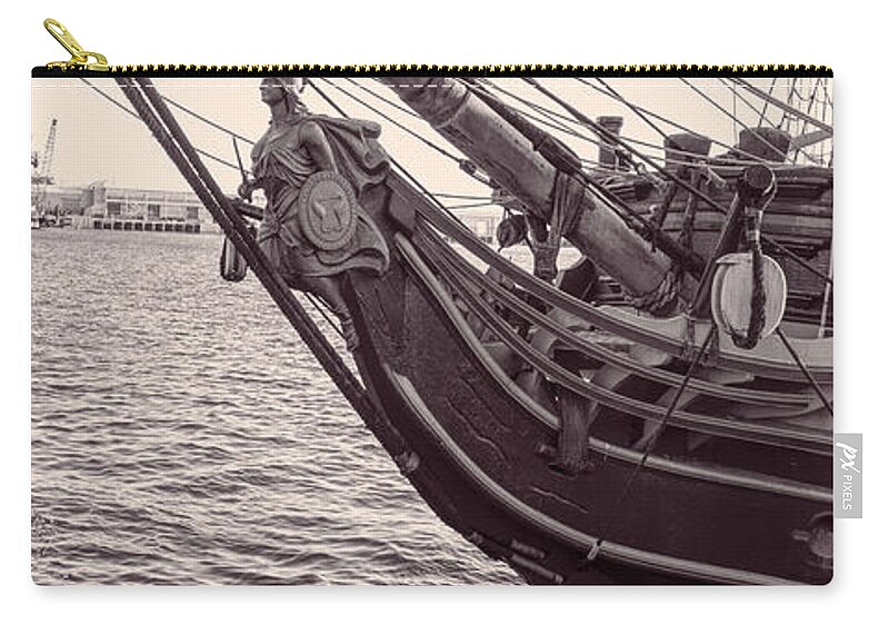 Figurehead Zip Pouch featuring the photograph Figurehead by Cathy Anderson