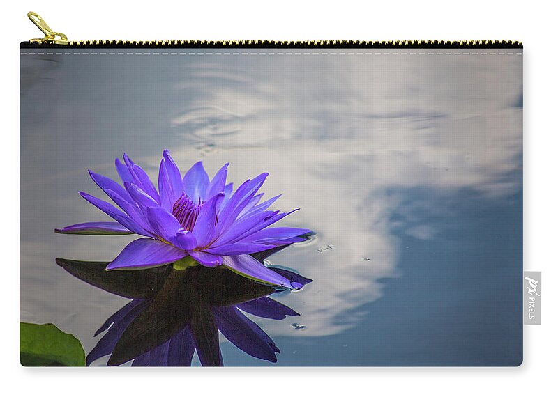 Floral Zip Pouch featuring the photograph Floating on a Cloud by John Rivera