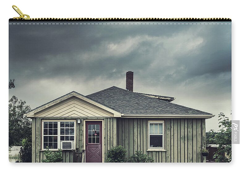 Damaged Zip Pouch featuring the photograph Flooded Home by Shaunl