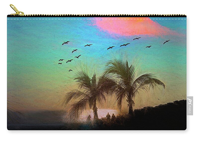 Florida Zip Pouch featuring the photograph Florida Sunset by Barry Wills