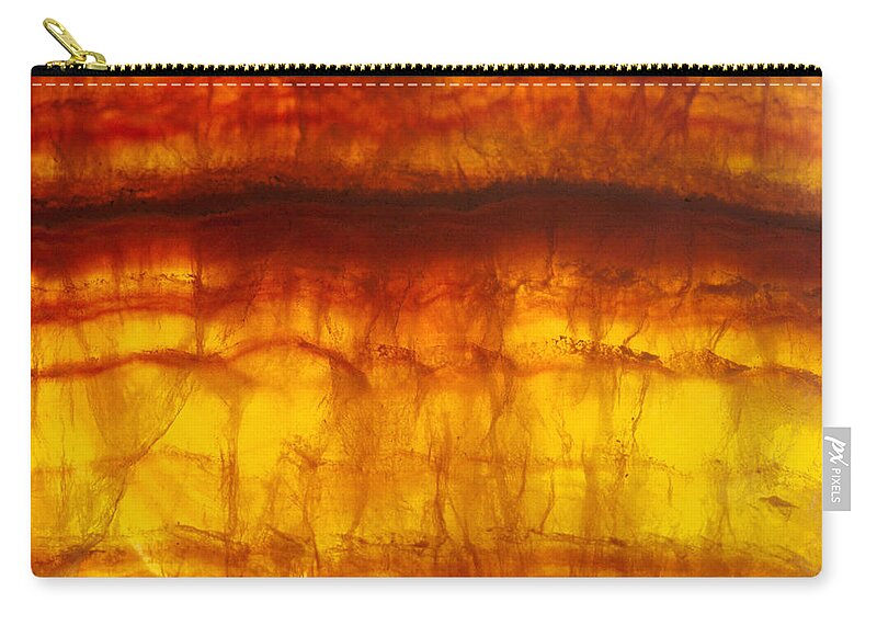 Mineral Zip Pouch featuring the photograph Flourite by David Wasserman