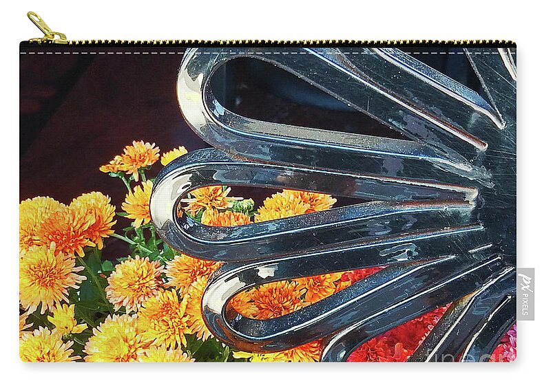 Still Life Zip Pouch featuring the photograph Flower Display 300 by Sharon Williams Eng