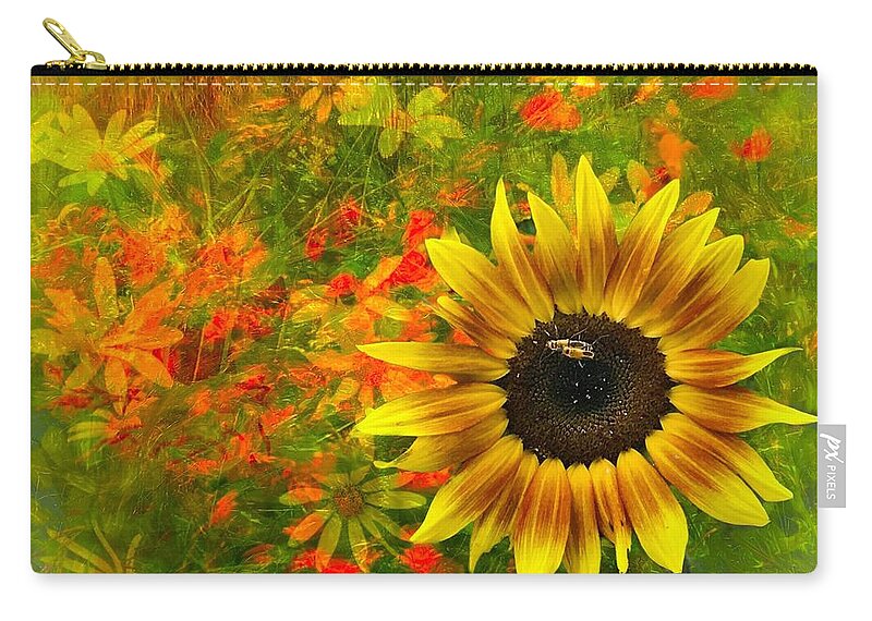  Carry-all Pouch featuring the photograph Flower Explosion by Jack Wilson