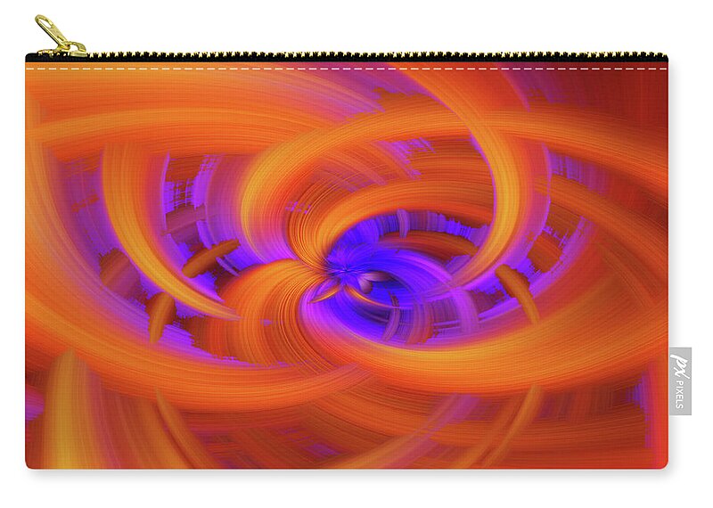 2017 Zip Pouch featuring the photograph Flower Power Abstract by Bridget Calip