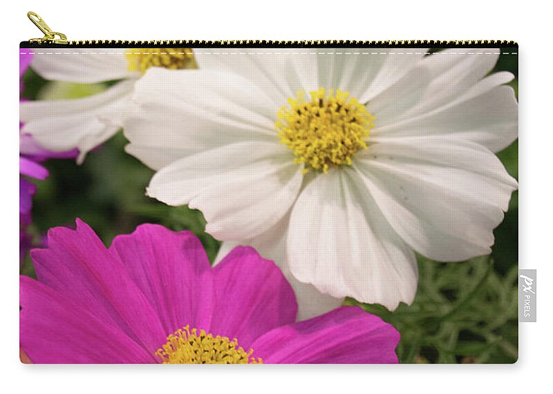 Flower Zip Pouch featuring the photograph Flower Twins by Margaret Zabor
