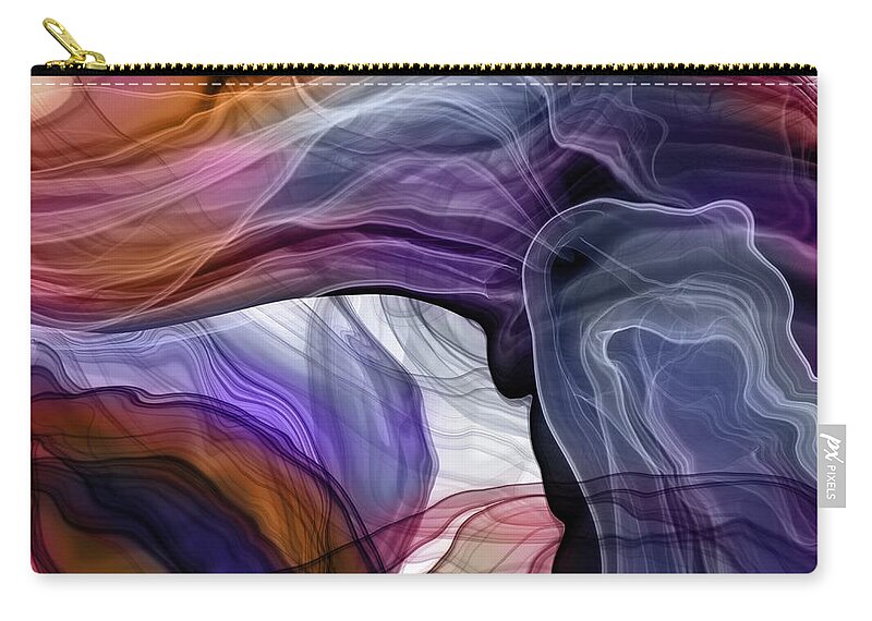 Fluidity Zip Pouch featuring the photograph Fluidity V by HD Connelly