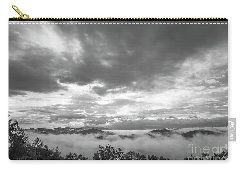 Smoky Mountains Carry-all Pouch featuring the photograph Foggy Mountain Morning by Mike Eingle