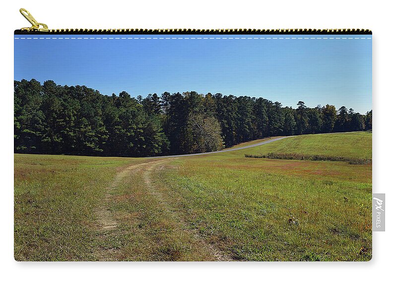 Park Zip Pouch featuring the photograph Follow the Path by Karen Harrison Brown