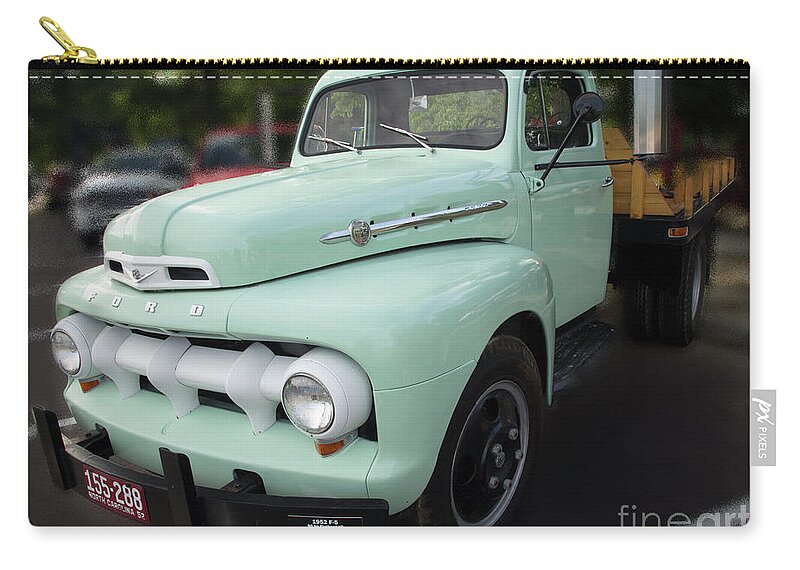 Truck Zip Pouch featuring the photograph Ford F5 by Mike Eingle