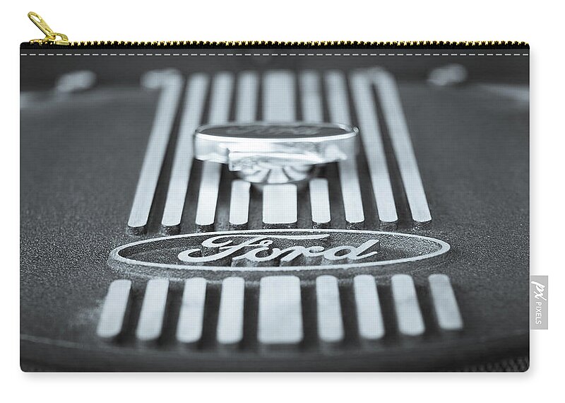 Logo Zip Pouch featuring the photograph Ford Lines by John Kirkland
