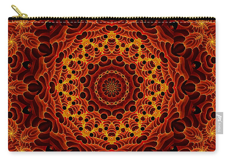 Forge Of Bones Zip Pouch featuring the digital art Forge of Bones K12- B4 by Doug Morgan