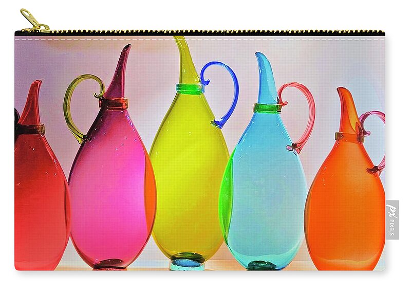 Glass Zip Pouch featuring the photograph Form And Function Balanced by Alida M Haslett