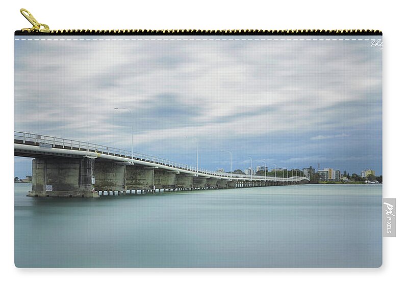 Forster Bridge Carry-all Pouch featuring the digital art Forster Bridge 77654 by Kevin Chippindall