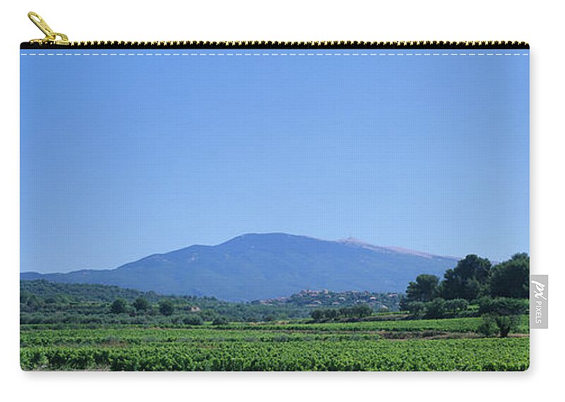 Scenics Zip Pouch featuring the photograph France, Provence, Luberon, Village Of by Martial Colomb