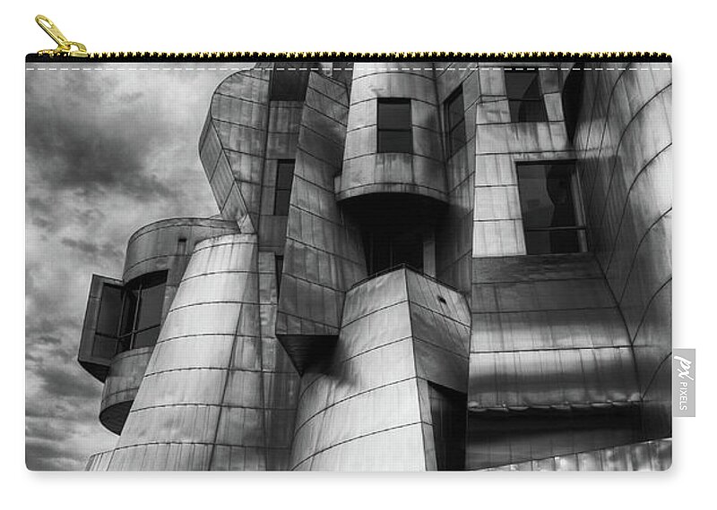 Architecture Zip Pouch featuring the photograph Frederick R Weisman Art Museum Frank Gehry University of Minnesota by Wayne Moran