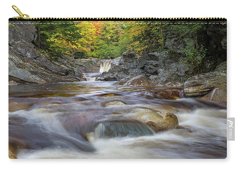 Maine Zip Pouch featuring the photograph Frenchmen's Hole Autumn by White Mountain Images