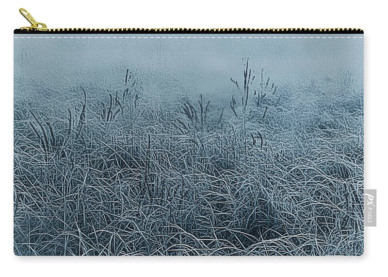 Frost Zip Pouch featuring the photograph Frigid Morn by Jill Love