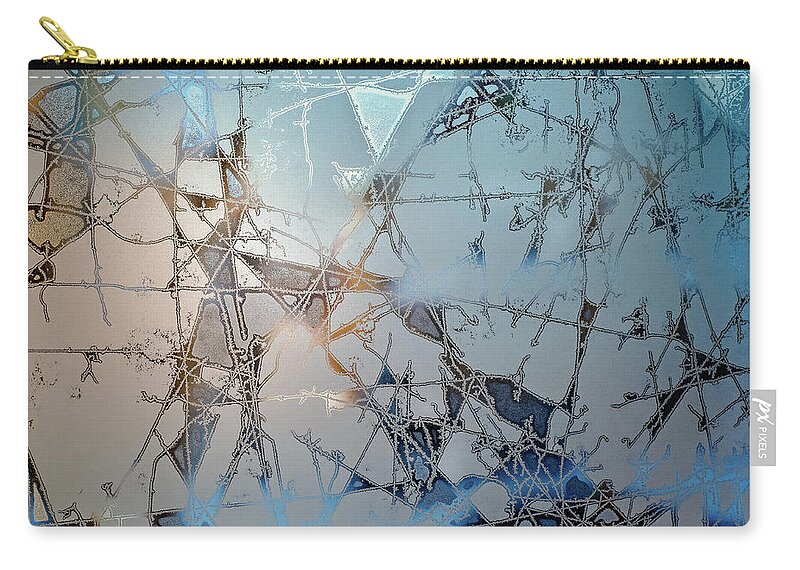 Ice Zip Pouch featuring the photograph Frozen City of Ice by Scott Norris